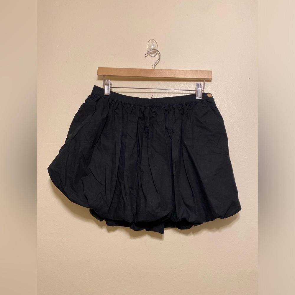 J. Crew Black Bubble Mini Skirt . Size 6